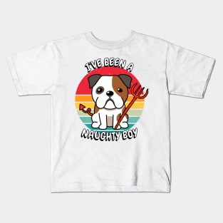 ive been a naughty boy - bulldog Kids T-Shirt